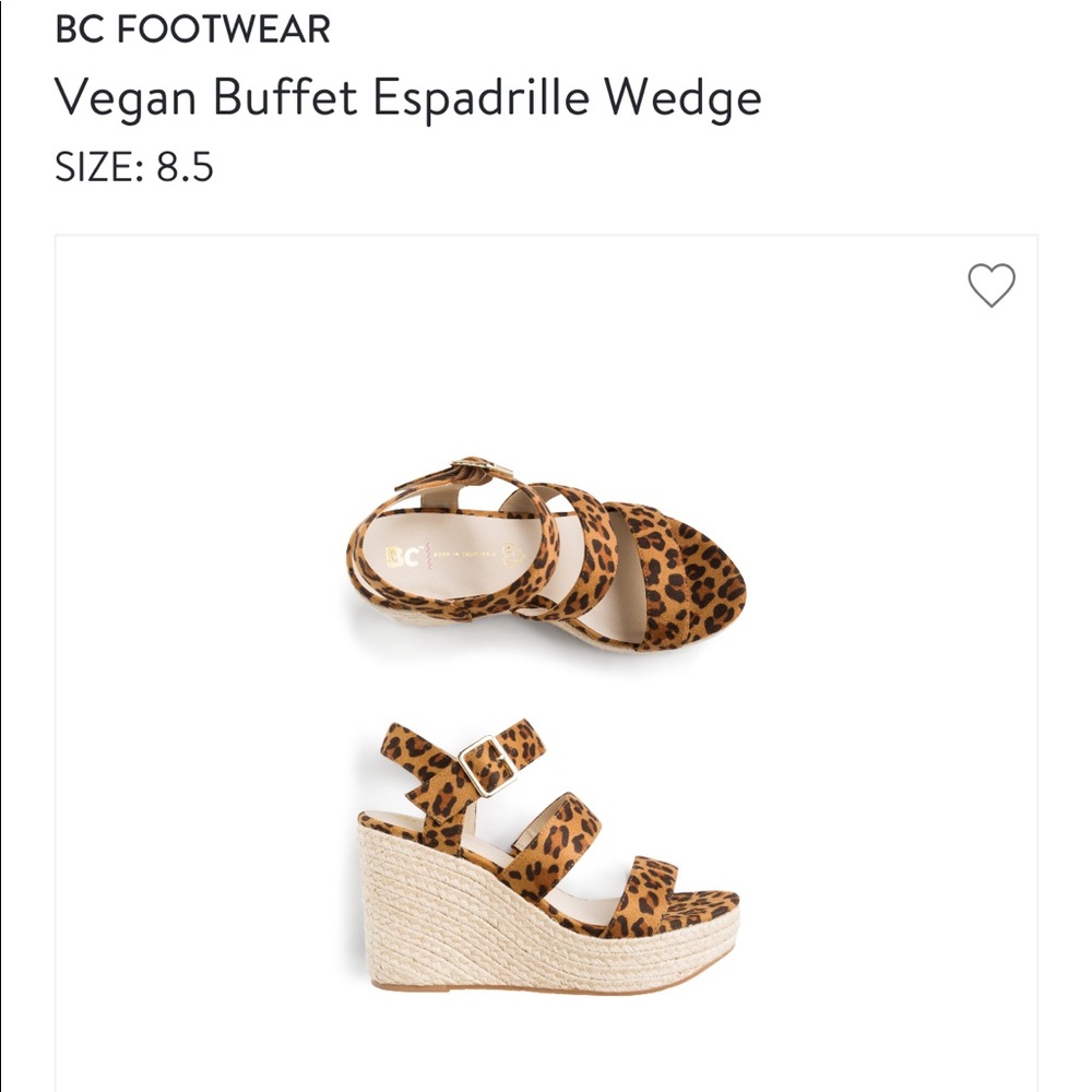 Born in California Espadrille Wedge (worn once)
